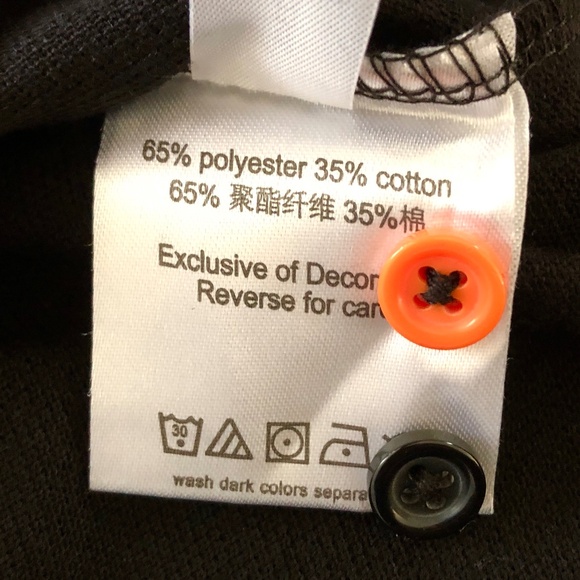 Burger King, Polo Shirt, Adult Unisex M Black Short Sleeve Logo Employee Uniform - Picture 11 of 12